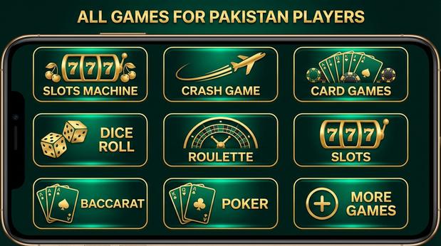 Main screen of naseebet games page for PK players - 4